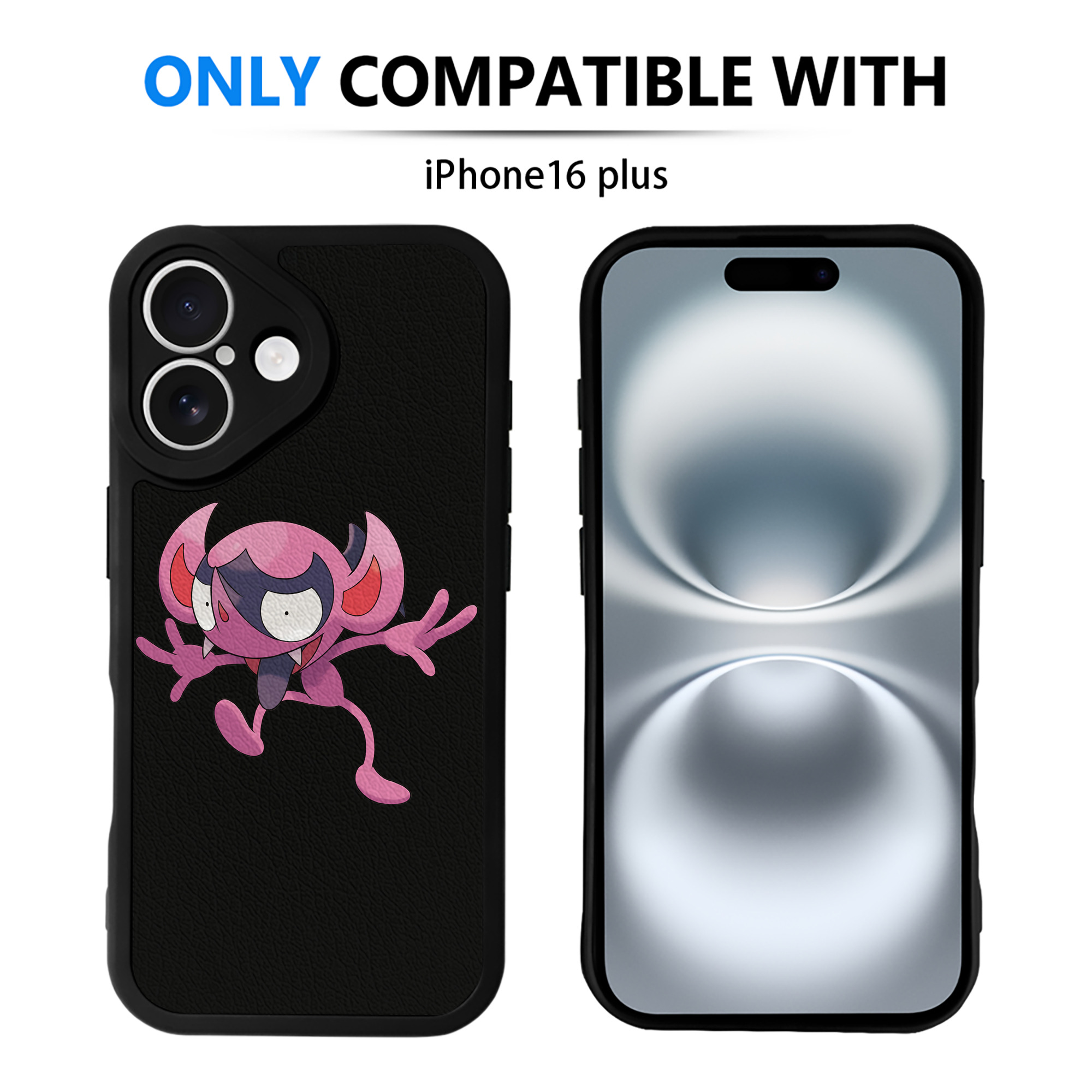 （画像用） ポケットモンスター Pokémon 【iPhone 16シリーズ対応】シリコンスマホケース（レザー調） 材質：シリコン